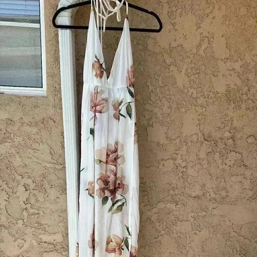 showpo shine through maxi dress in white floral - Picture 5 of 13